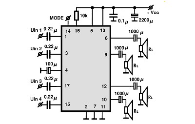 TDA8564Q II electronics circuit